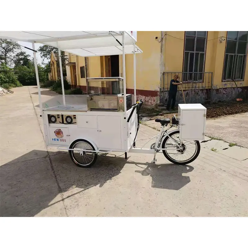 Bicicleta ligera para snacks con pedales y empuje