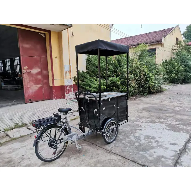 Bicicleta de snacks impulsada por pedales
